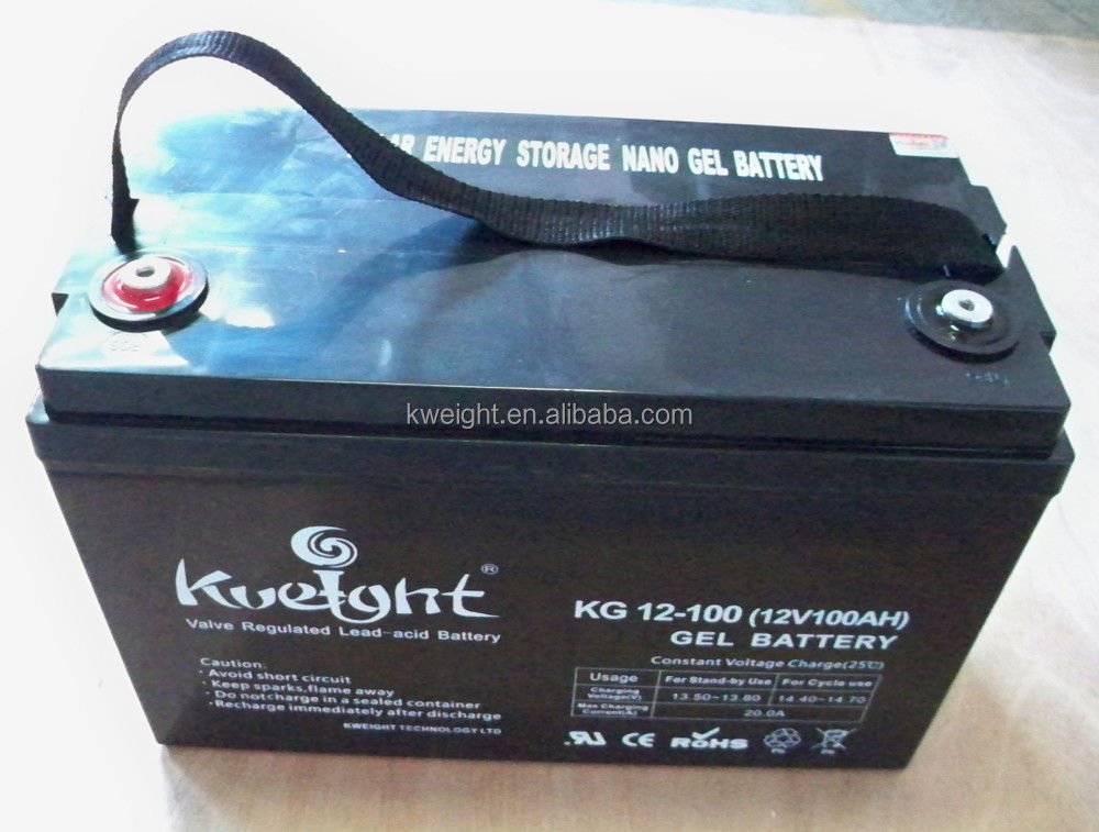 Vrla太陽12v 100ahのゲル深い周期電池は場所の鉛の酸の充電電池を持ち上げる