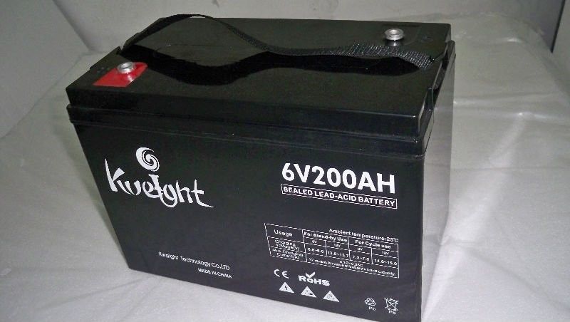 Agm深い周期のゲル電池6v 200ahは太陽系のためのVrla酸の電池を導く