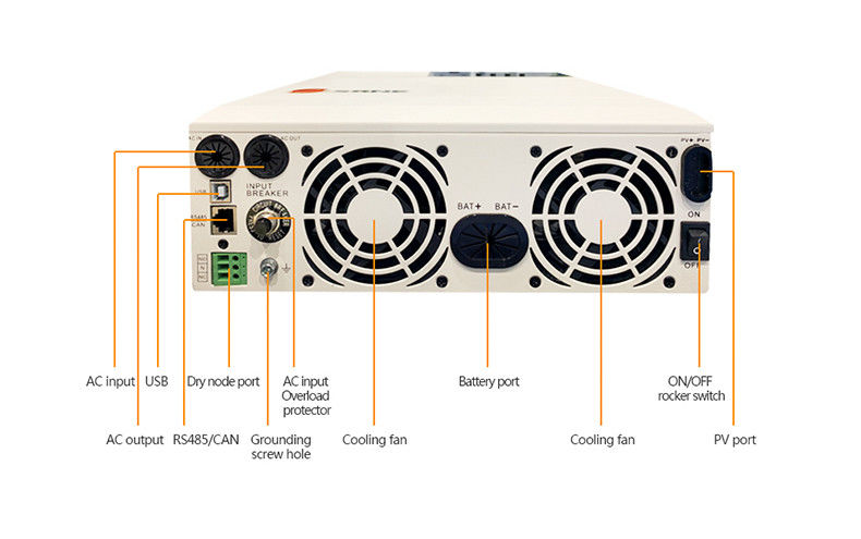 太陽系のための格子雑種インバーター48v 5kvaの純粋な正弦波