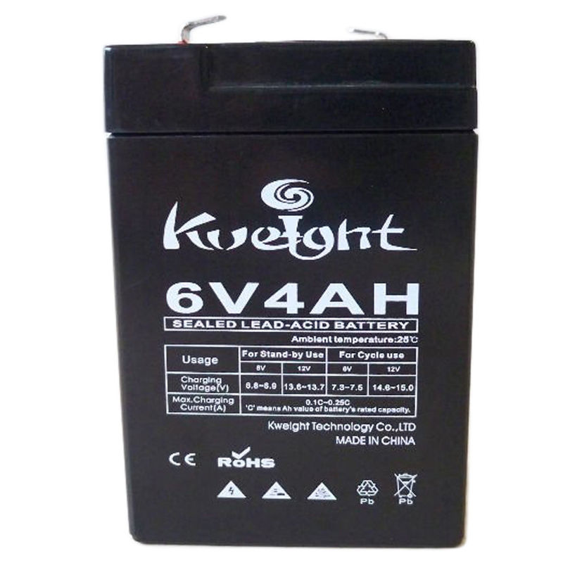 6v 4ahの太陽鉛酸蓄電池AGM手入れ不要電池の長い生命貯蔵