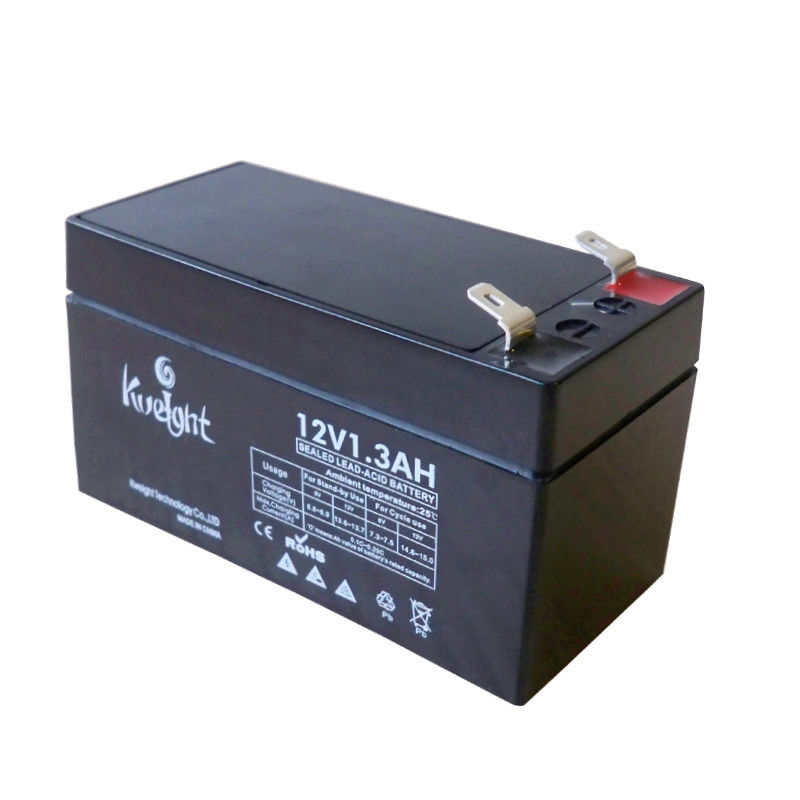 背部貯蔵の鉛酸蓄電池1.2ah 1.3ah AGMは充電電池を密封した