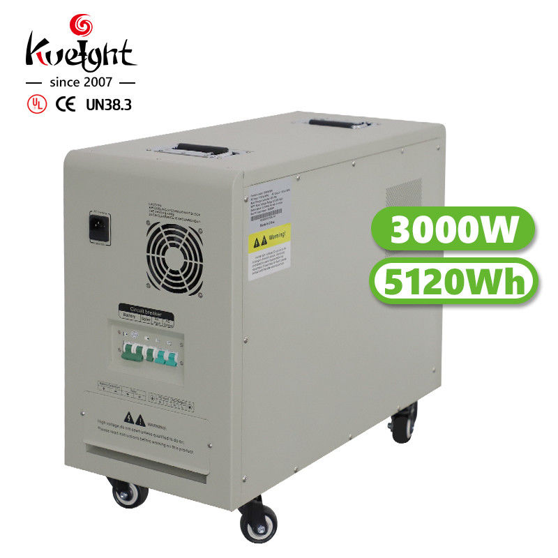 LiFePO4リチウム イオン電池の貯蔵の供給5.12KWh 5V 12V DCは1のすべてを支える